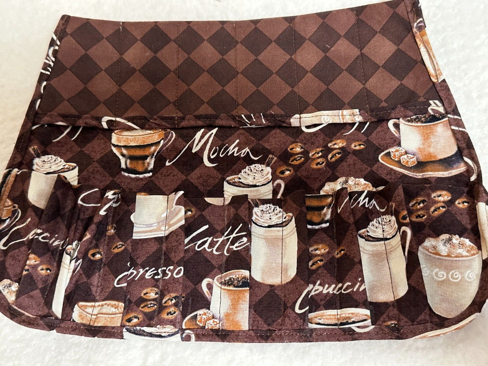 Handmade coffee mug organizer cotton fabric
