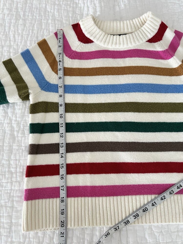 GAP Crewneck Happy Striped Sweater Size Medium EUC