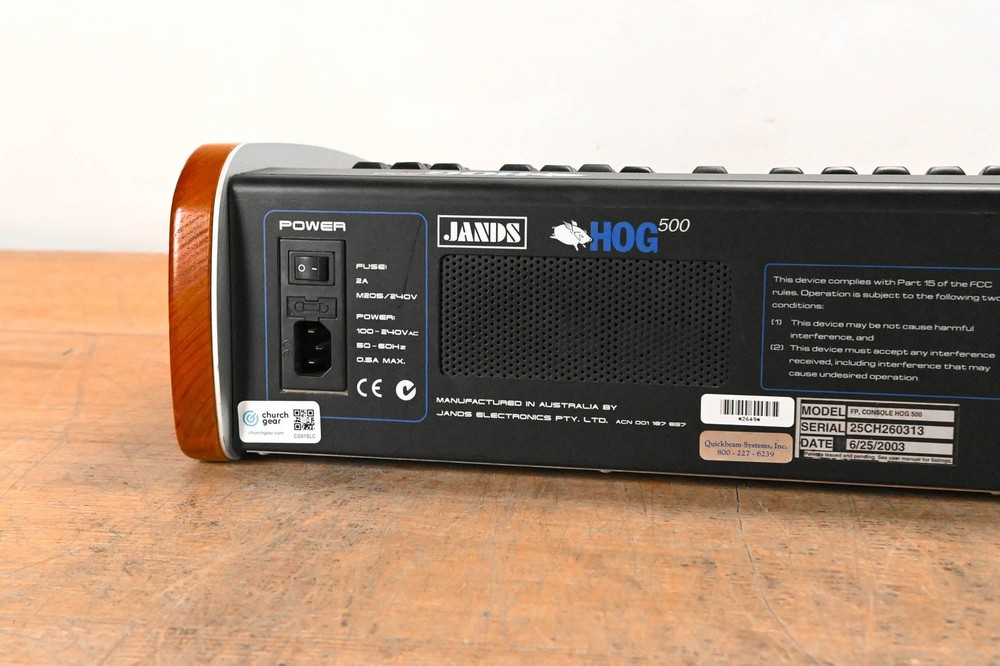 Jands Hog 500 Lighting Console CG01SLC