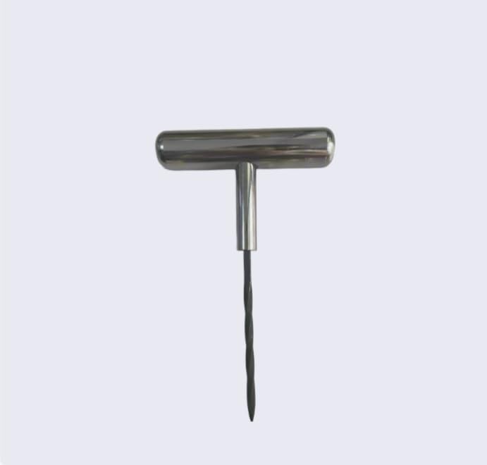 Auto Stainless Steel Solid T-Handle Set - Pro Heavy Duty Spiral Probe & Split