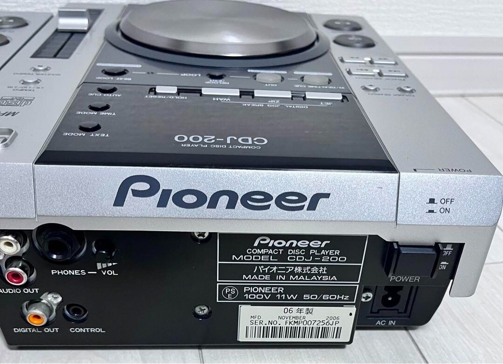 Pionner CDJ-200 DJ Turntable Player Controller Mix Loop CD Mp3 JUNK Power Only