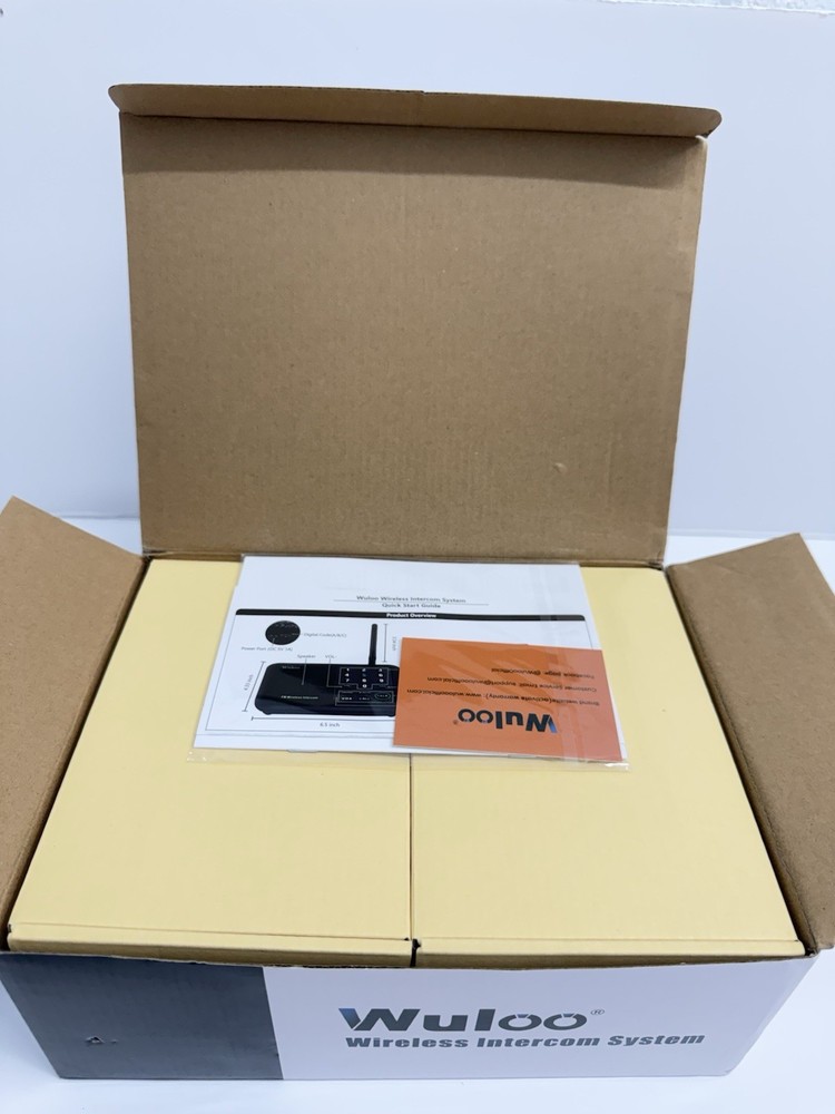 Wuloo Wireless Intercom System 5280 Feet Range 10 Channel 3 Code - 4 Pack