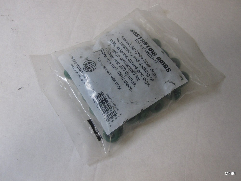 Castration Bands Rubber Rings for Castration - 100ct