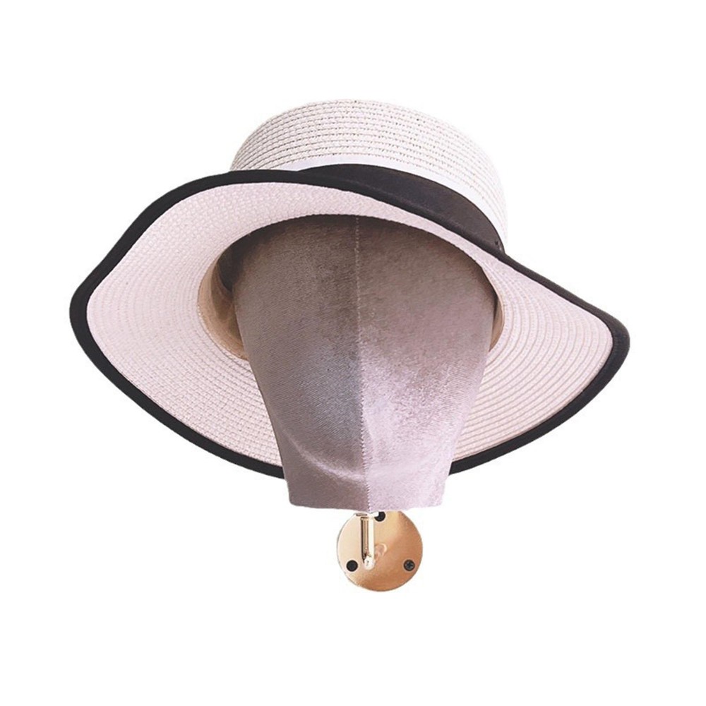 Mannequin Head Model Wall Mounted Hat Display Head Hat Wig Display Stand for