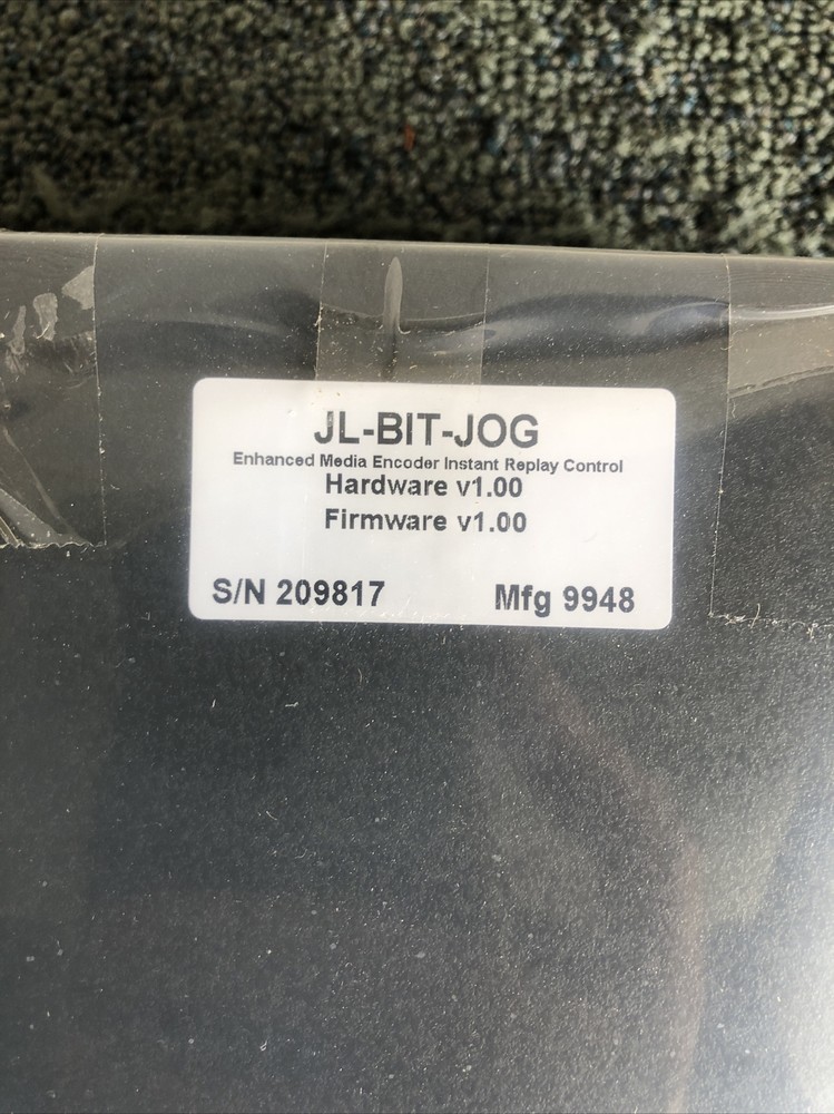 JL Cooper Bitcentral Instant Replay Control JL-BIT-JOG Enhanced Media Encoder