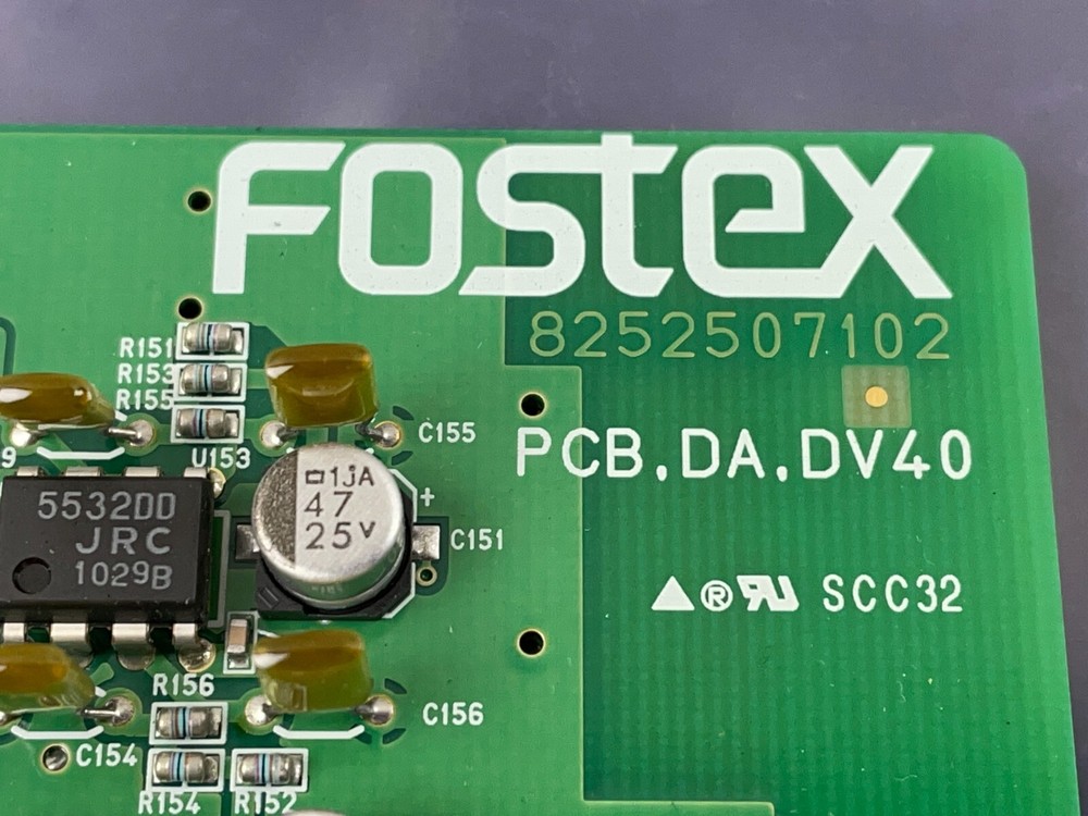 Fostex DV40 DVD Master Recorder Replacement input card 8252507102