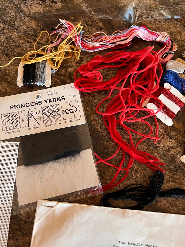 CUIRASSIER NUTCRACKER NEEDLEPOINT 10% Complete Instructions Side Notes Floss