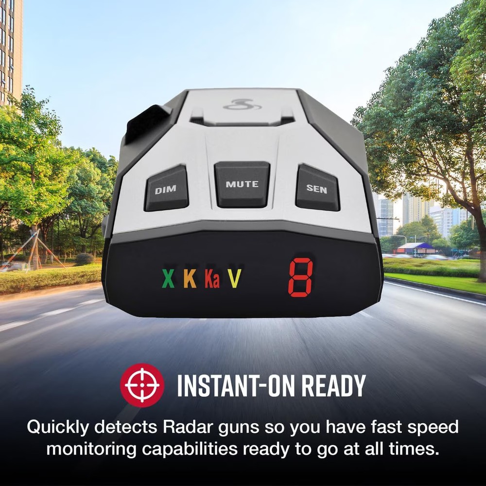 Laser Radar Detector Long Range False Alert Filter Display