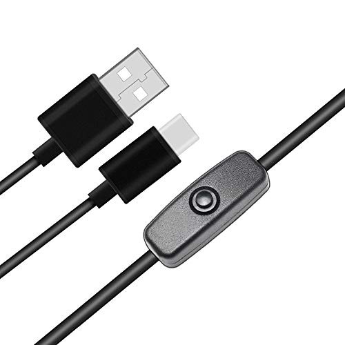 Power USB Switch Type-C Cable for Raspberry Pi 4, Replacement for Raspberry