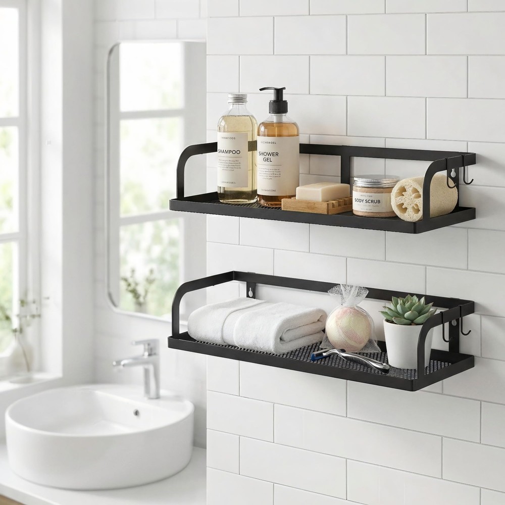 Metal Wire Storage Baskets with Open Front, Multi-Purpose Organizer Bins with...