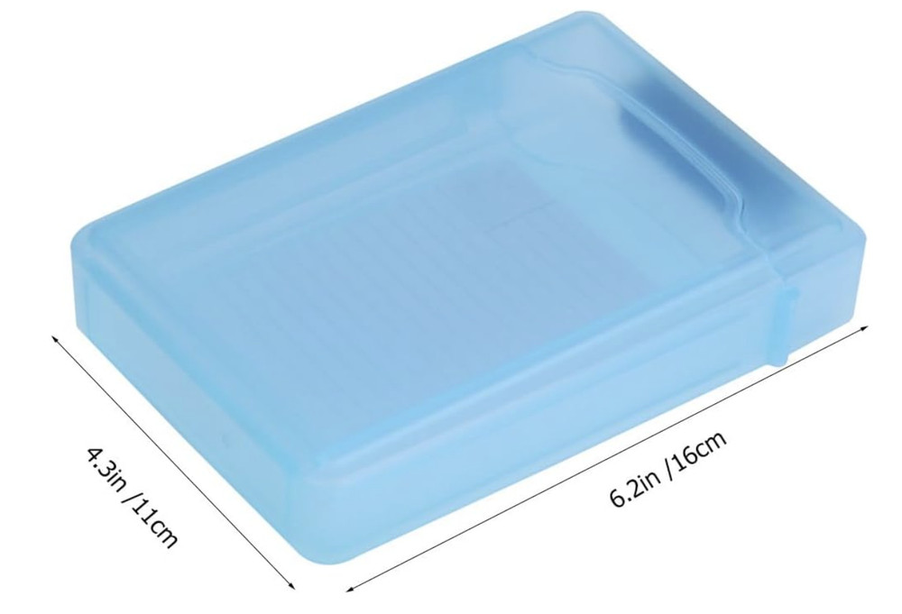 5 Pcs 3.5 Inches Hard Disk Drive Protection Storage Box Case