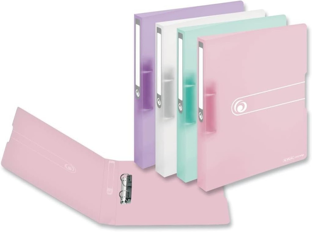 Herlitz Easy Orga to Go Polypropylene Ring Binder A4 2 Ring 25 mm 1er Pack Trans