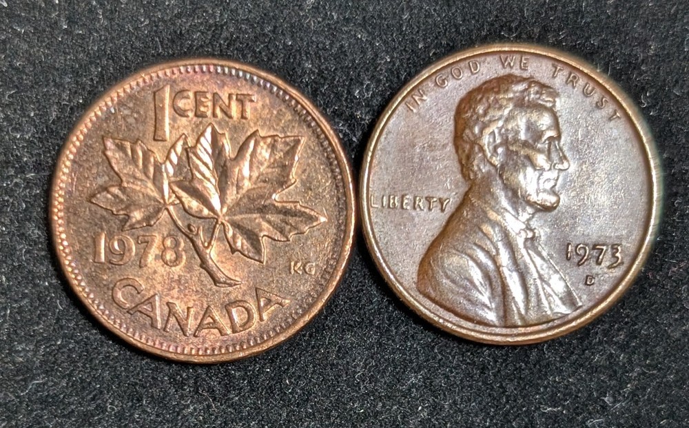 1978 Canada 1 Cent Circulated KM# 59.2 Brown