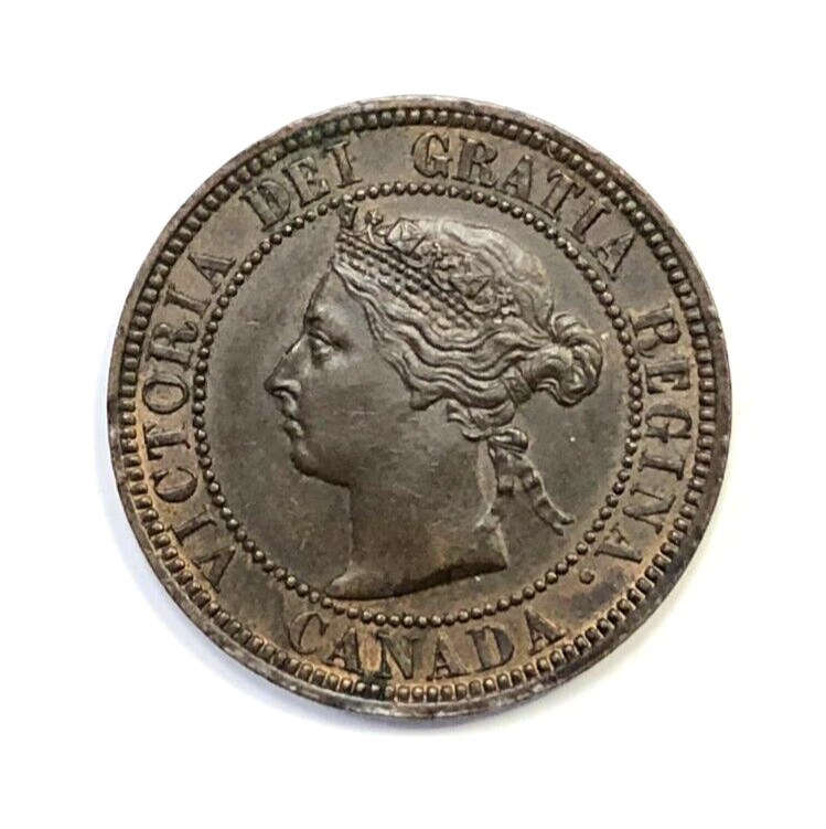 CANADA 1882 H Large Cent AU About Uncirculated Condition KM#2