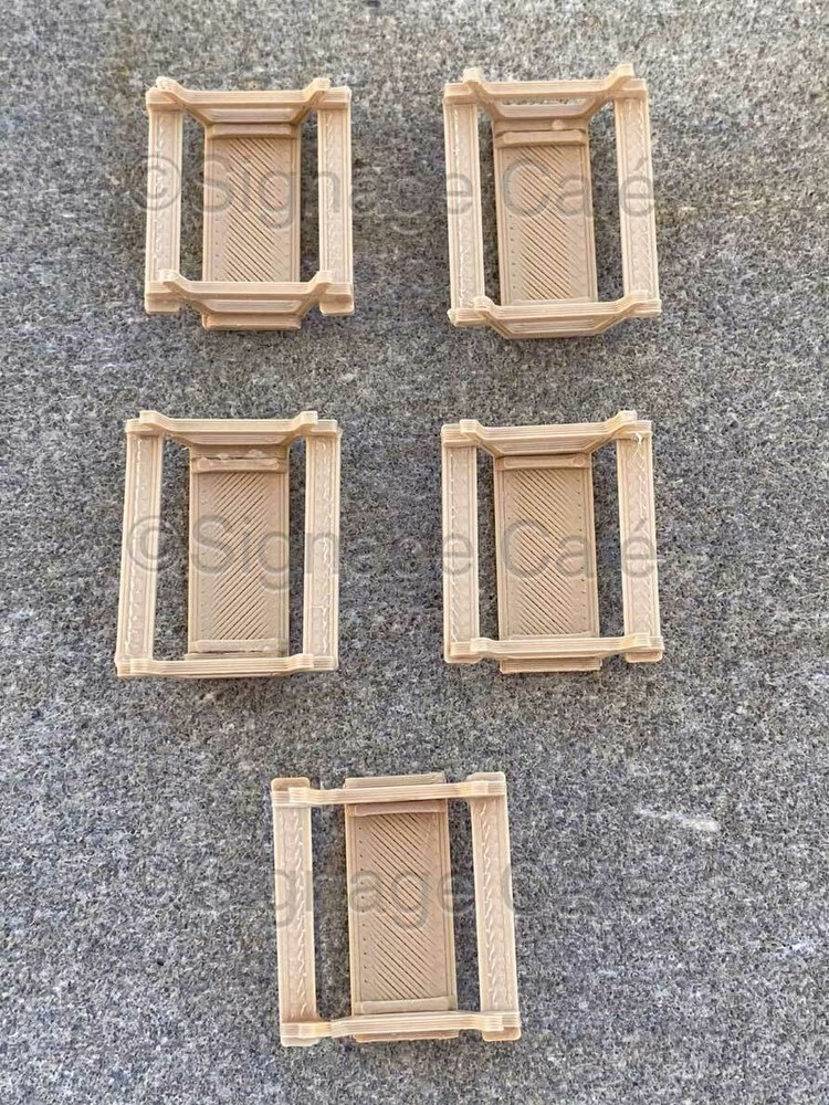 Dozen (12) - HO Scale Picnic Tables - 3D Railroad Train Layout Scenery Miniature