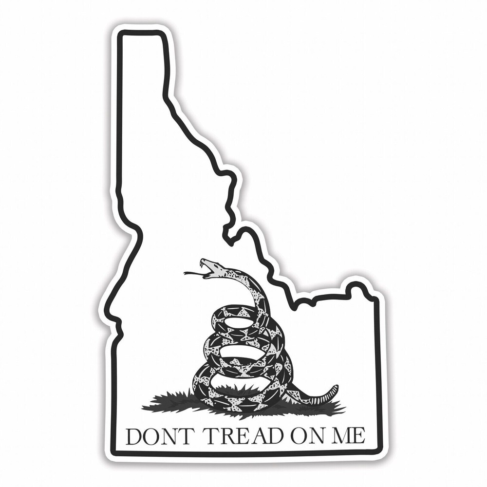 Idaho State Shaped Gadsden Flag Sticker Decal