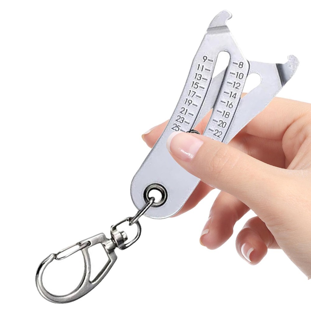 Precision Thread Size Checker Keychain Portable Fast Measure