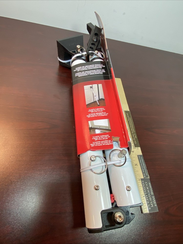 BRAND NEW Master Lock 265D Adjustable Dual Function Folding Door Security Bar