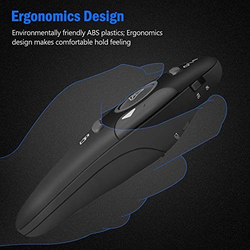 Presentation Remote Clicker, USB A & USB C Wireless Presenter for Classic