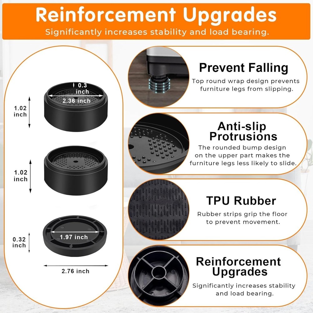 https: www.amazon.com/Furniture-Adjustable-Refrigerator-Washing-Machine/dp/B0F9