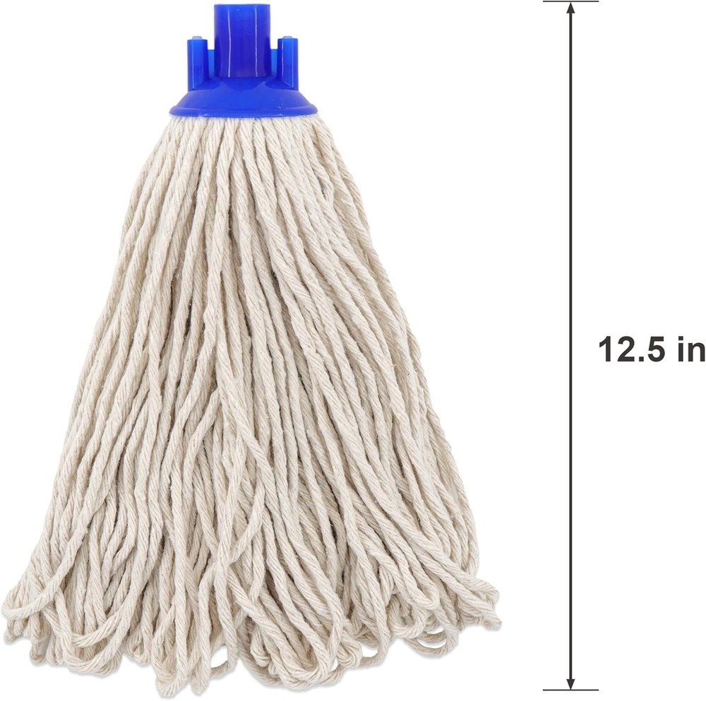 Cotton String Screw on Mop Replacement Head Compatible with All Standard US T...