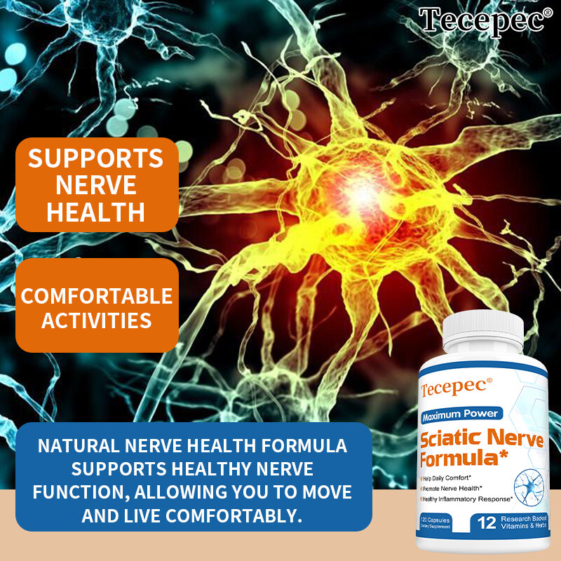 Premium Sciatic Nerve Support Formula – 120 Capsules