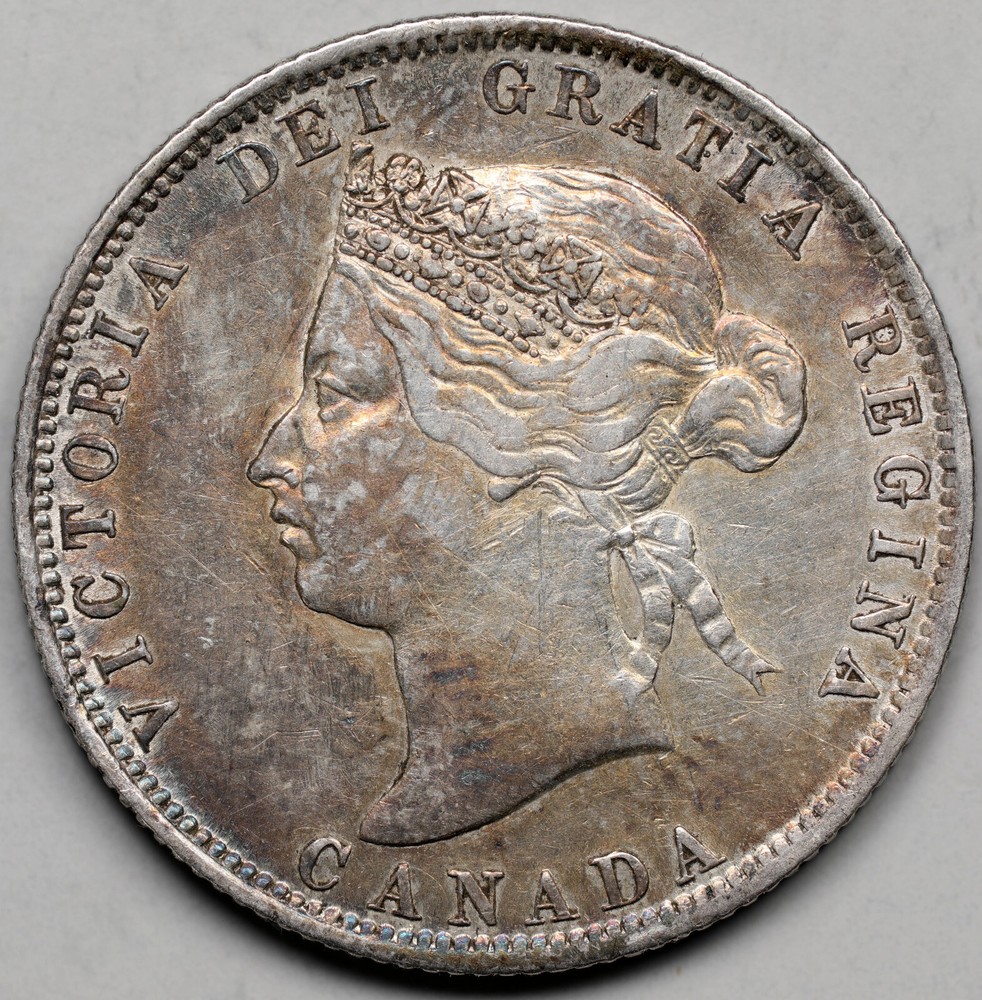 1872-H Canada 25 Cents