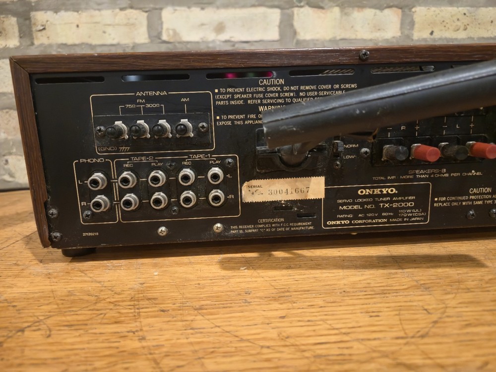 ONKYO TX-2000 receiver Serviced Fully Functional