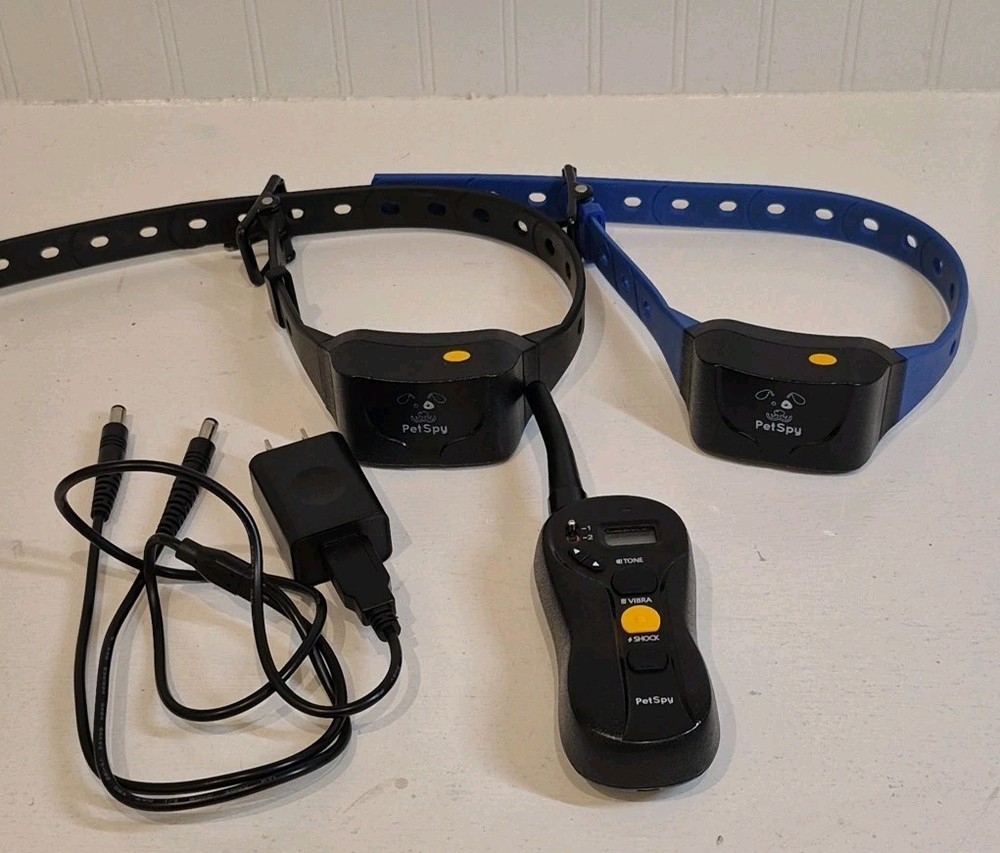 PetSpy P620 Collar x 2, Transmitter, and Charger