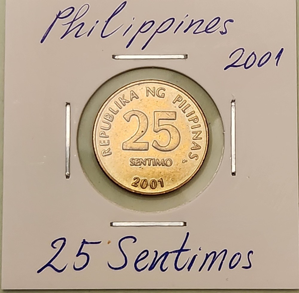 Philippines coin, 25 Cent, 2001