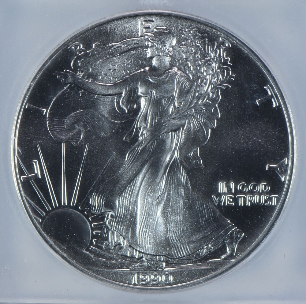 1990 American Silver Eagle MS69 ICG