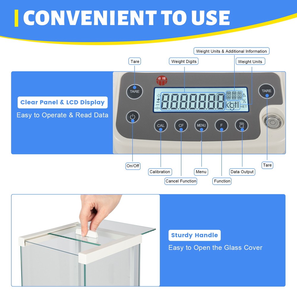 120gx0.1mg RS232 Precision Scale Electronic Lab Analytical Balance Digital Scale