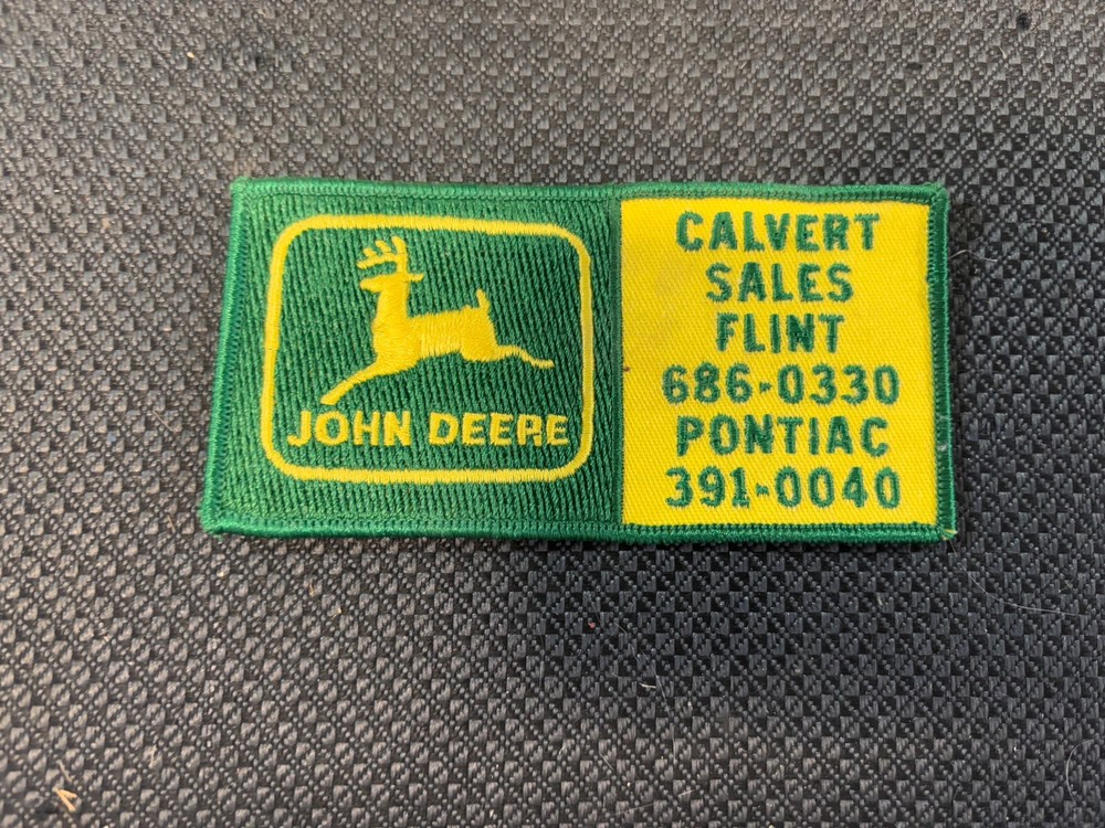 NOS JOHN DEERE GREEN PATCH FREE SHIPPING