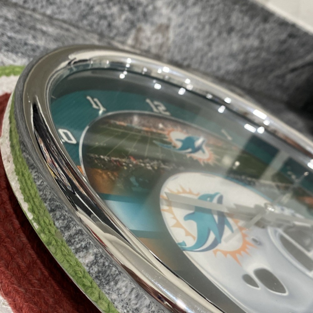 Miami Dolphins NFL Collectible Wall Clock
