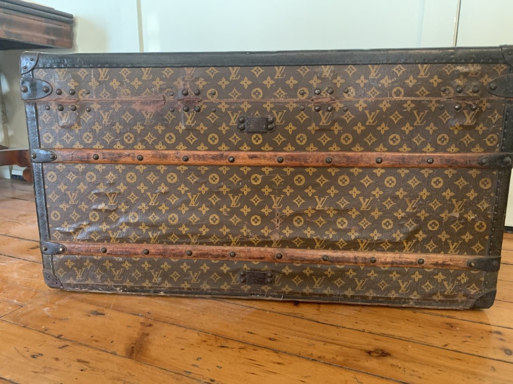 Louis Vuitton Monogram canvas steamer trunk