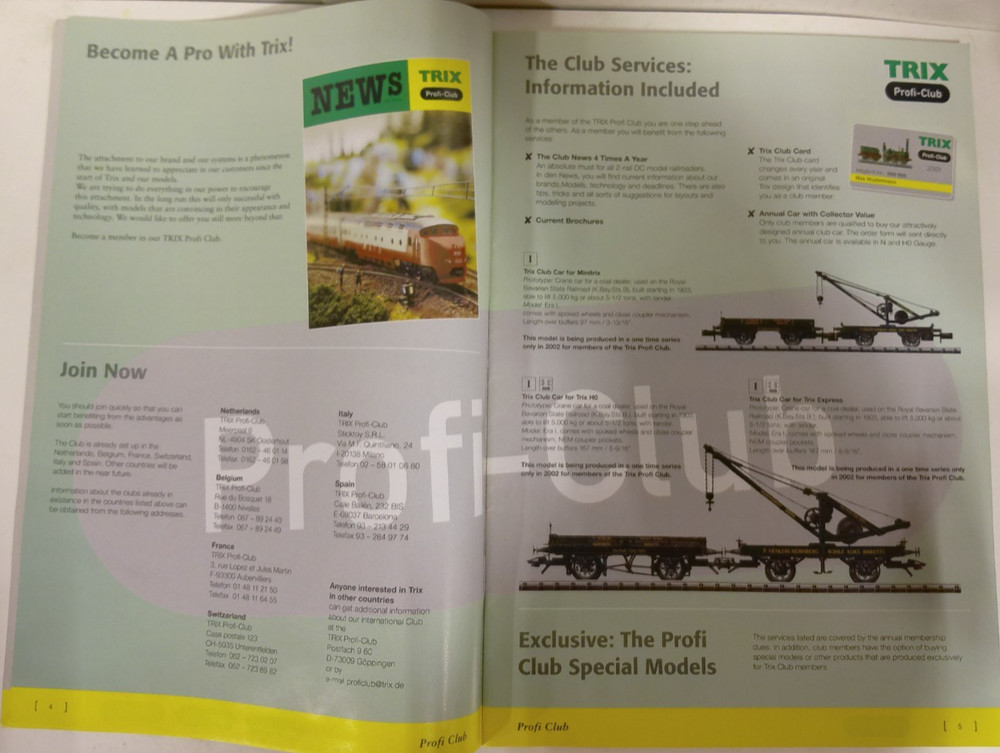 Trix Trains New Items 2002 Catalog