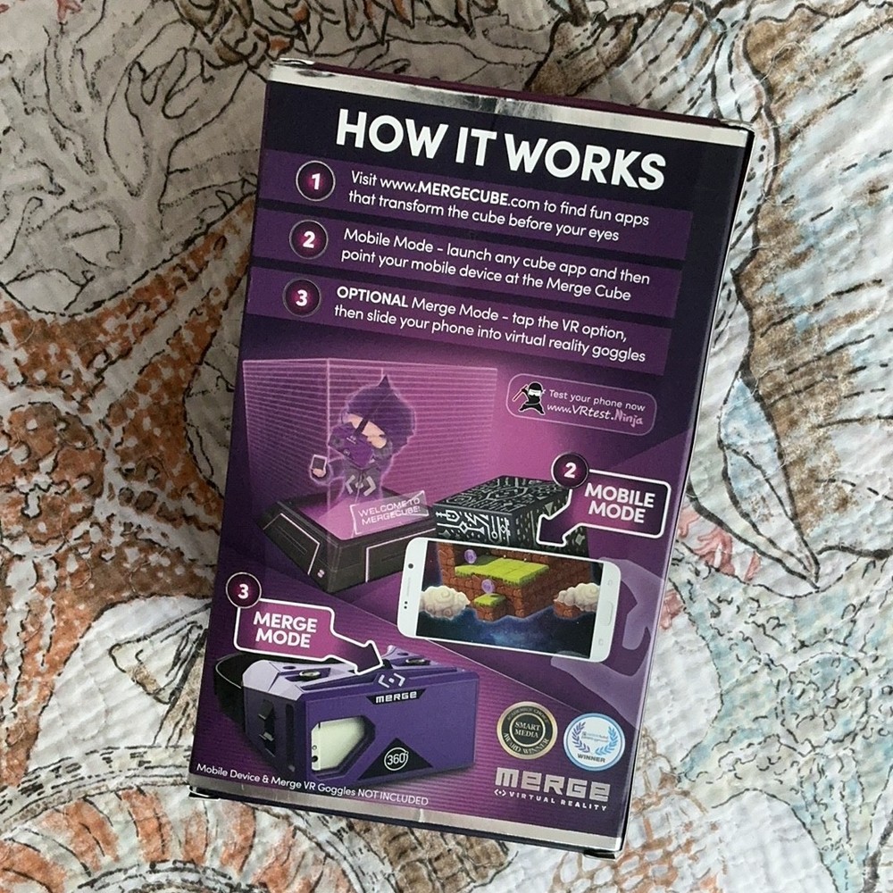 Merge Cube AR/VR Hologram Toy - Interactive Apps & Mobile Mode