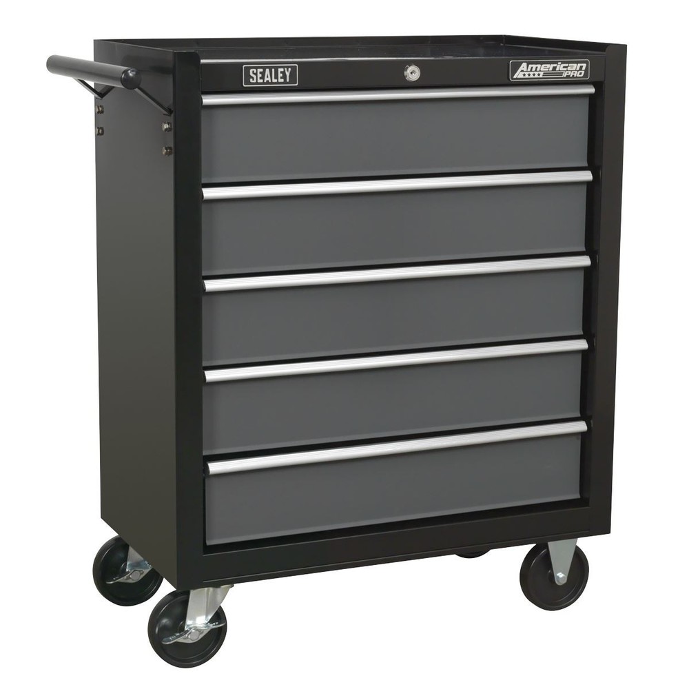 Sealey American PRO® Rollcab 5 Drawer - Black/Grey AP2505B