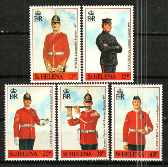 Saint Helena Stamp 549-553  - Military Uniforms