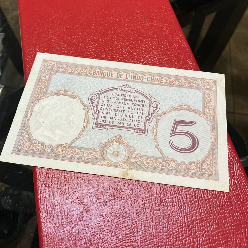 1927 Tahiti 5 Francs