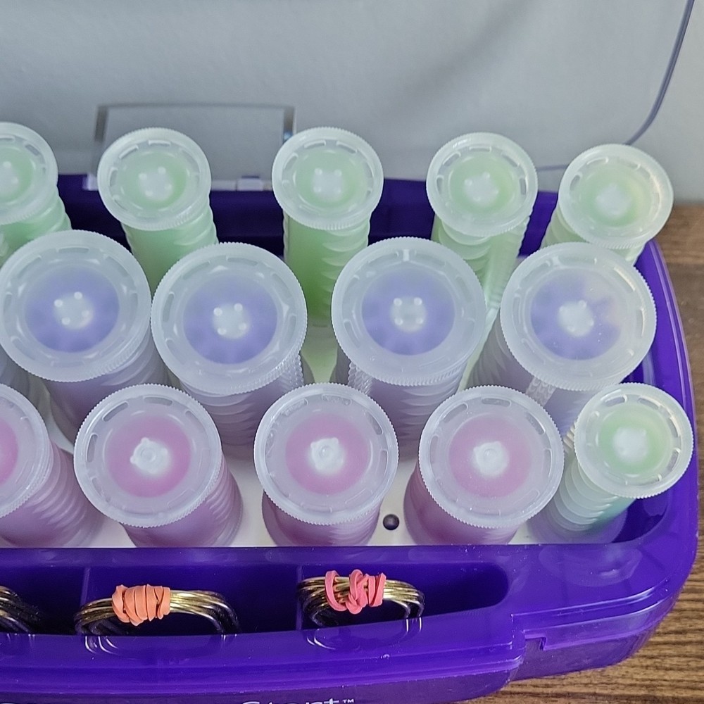 Conair Easy Start HS15 Hot Rollers Multi-Sized Indicator Light Purple