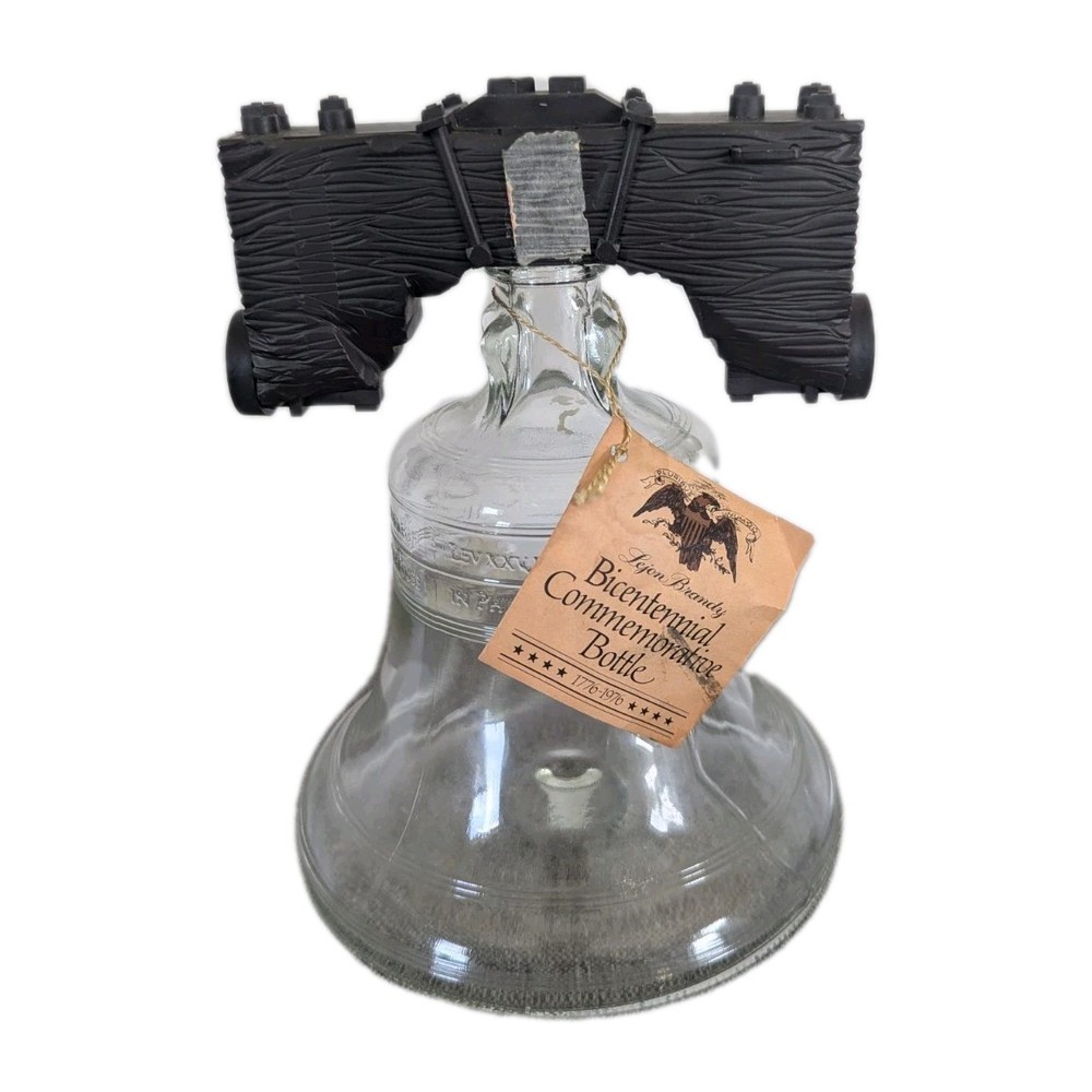 Lejon Brandy Liberty Bell Bottle 1976 Bicentennial Commemorative Bar Empty