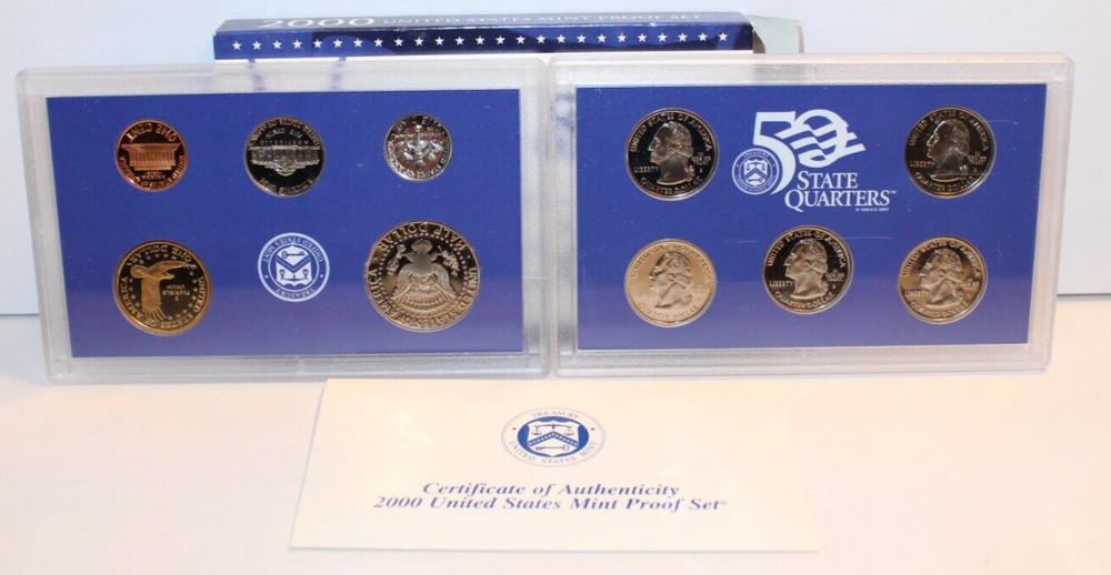 US MINT 2000 PROOF SET OGP / CERTIFICATE OF AUTHENTICITY