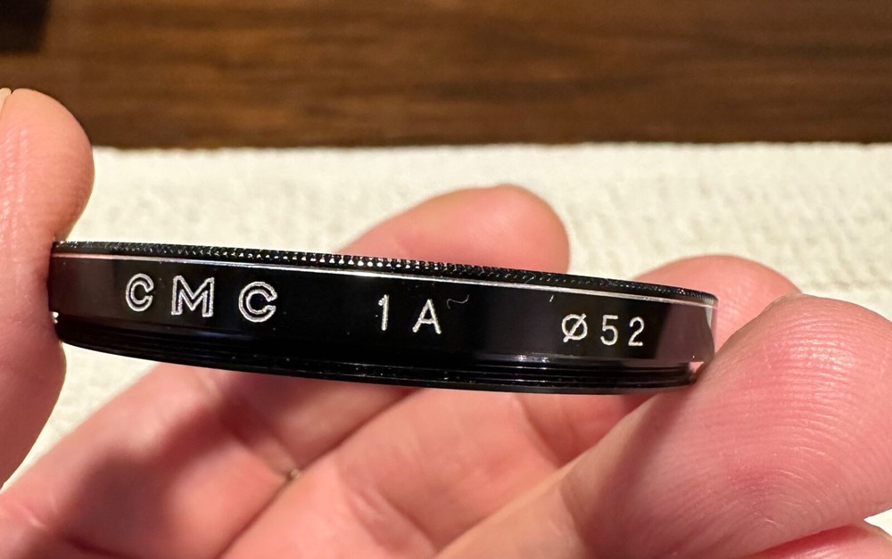 CMC 1A 52mm Lens Filter