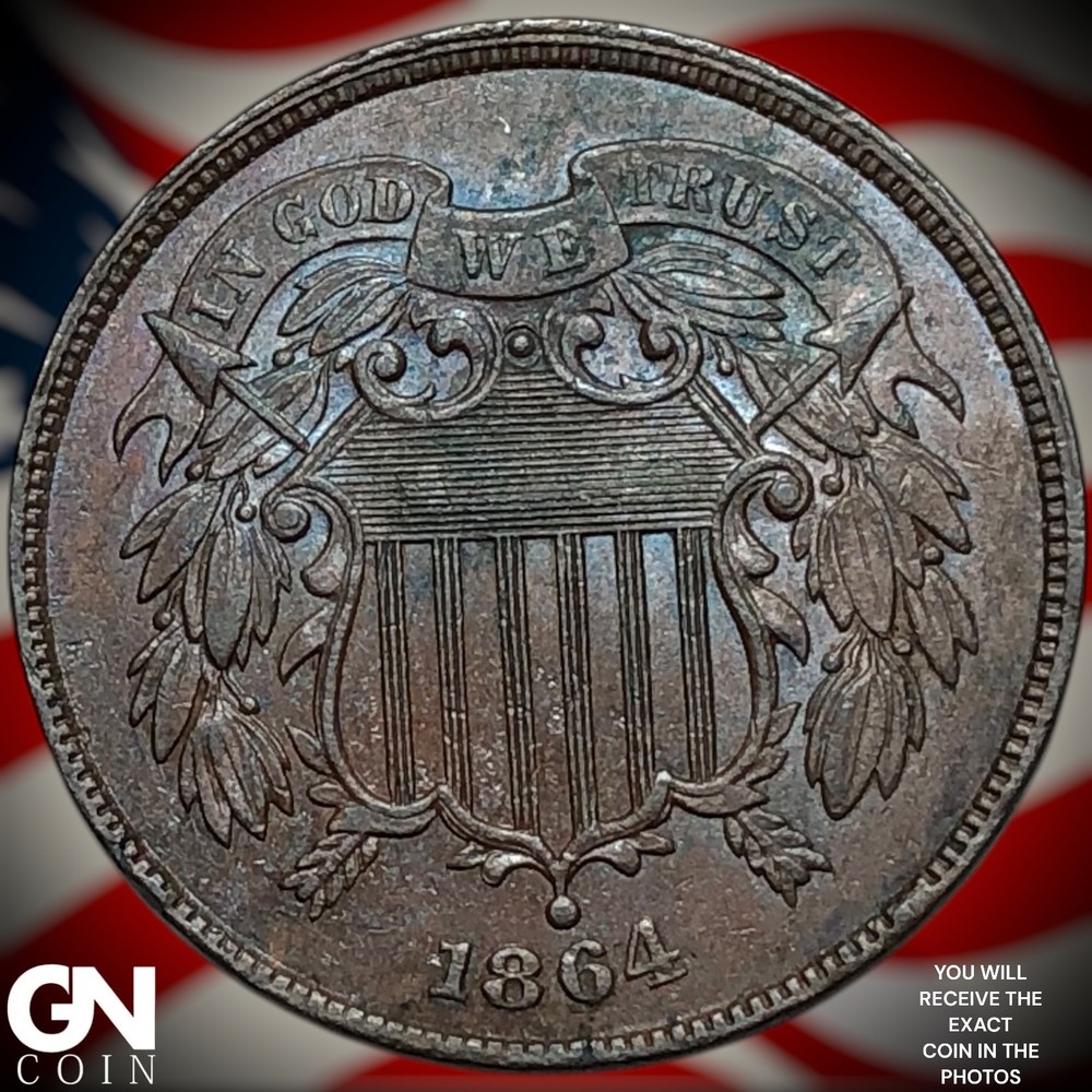1864 2 Cent Piece Z3483