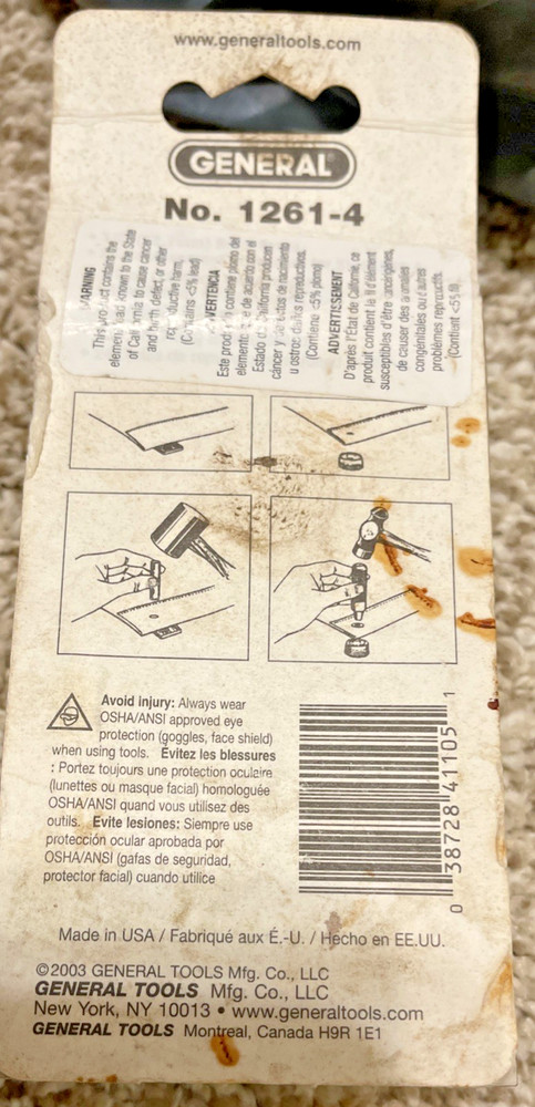 Ozark Trail Grommet Kit Eyelet Setting Pliers Assorted Sizes Mixed Lot