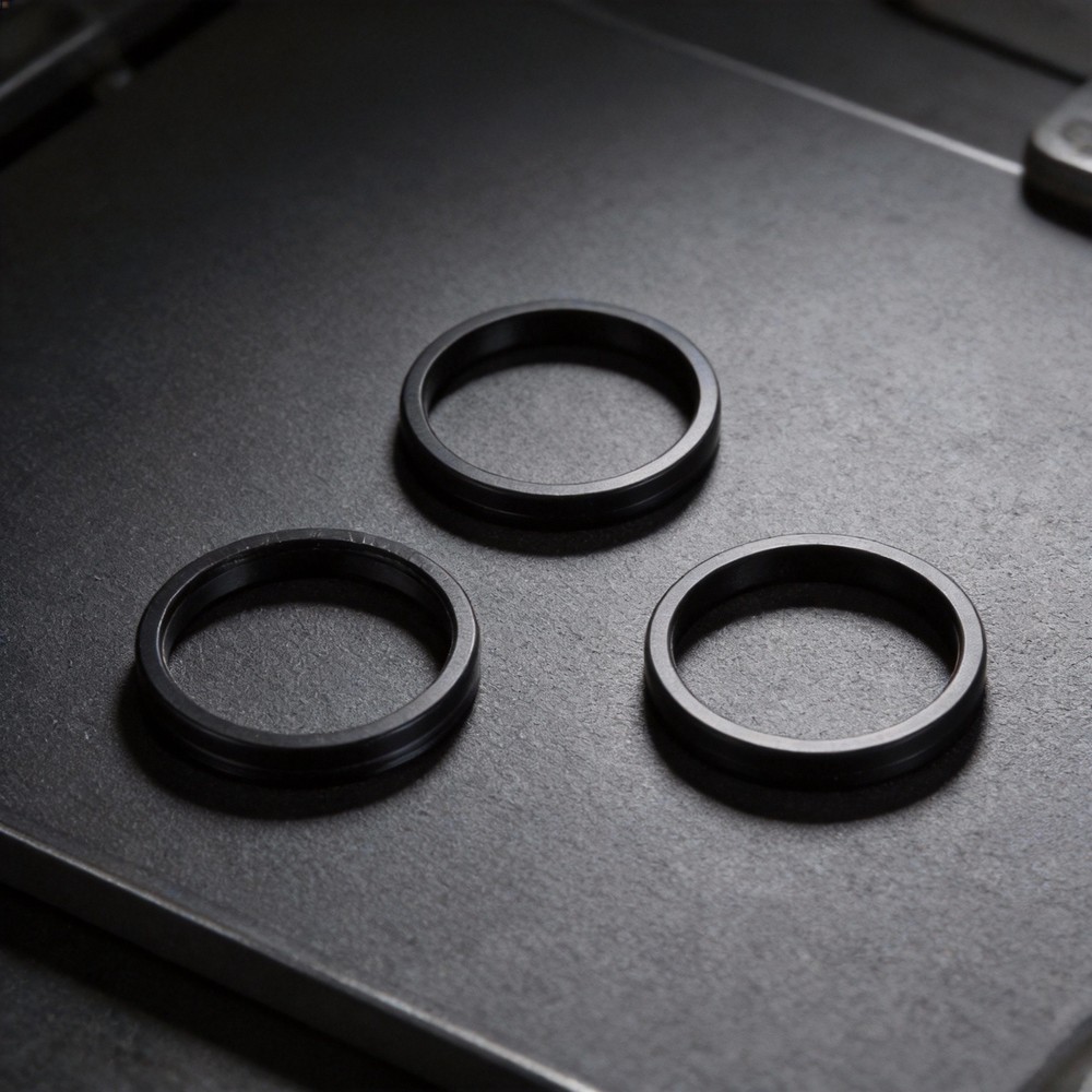 Stackable Design Aluminum Stem Riser Set 5 Height Options Anodized Silver Finish