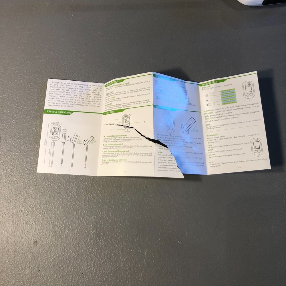 4 in 1 Soil Moisture Meter