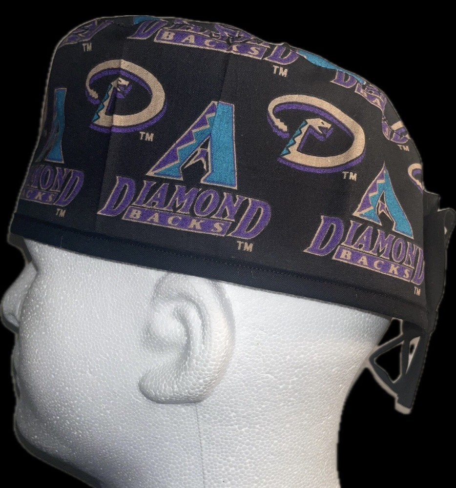 MLB Arizona Diamondbacks Black Scrub Hat Chemo Cap