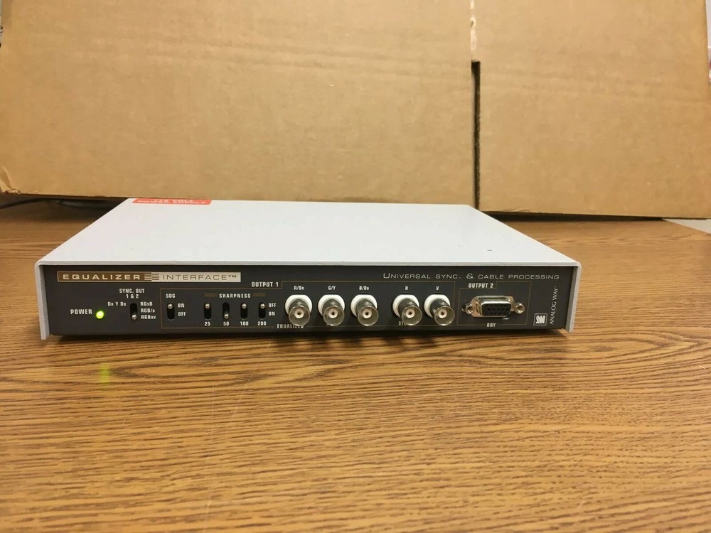 ANALOG WAY EQUALIZER INTERFACE EQI-300 HIGH RESOLUTION 1600 X 1280 WORKS GREAT